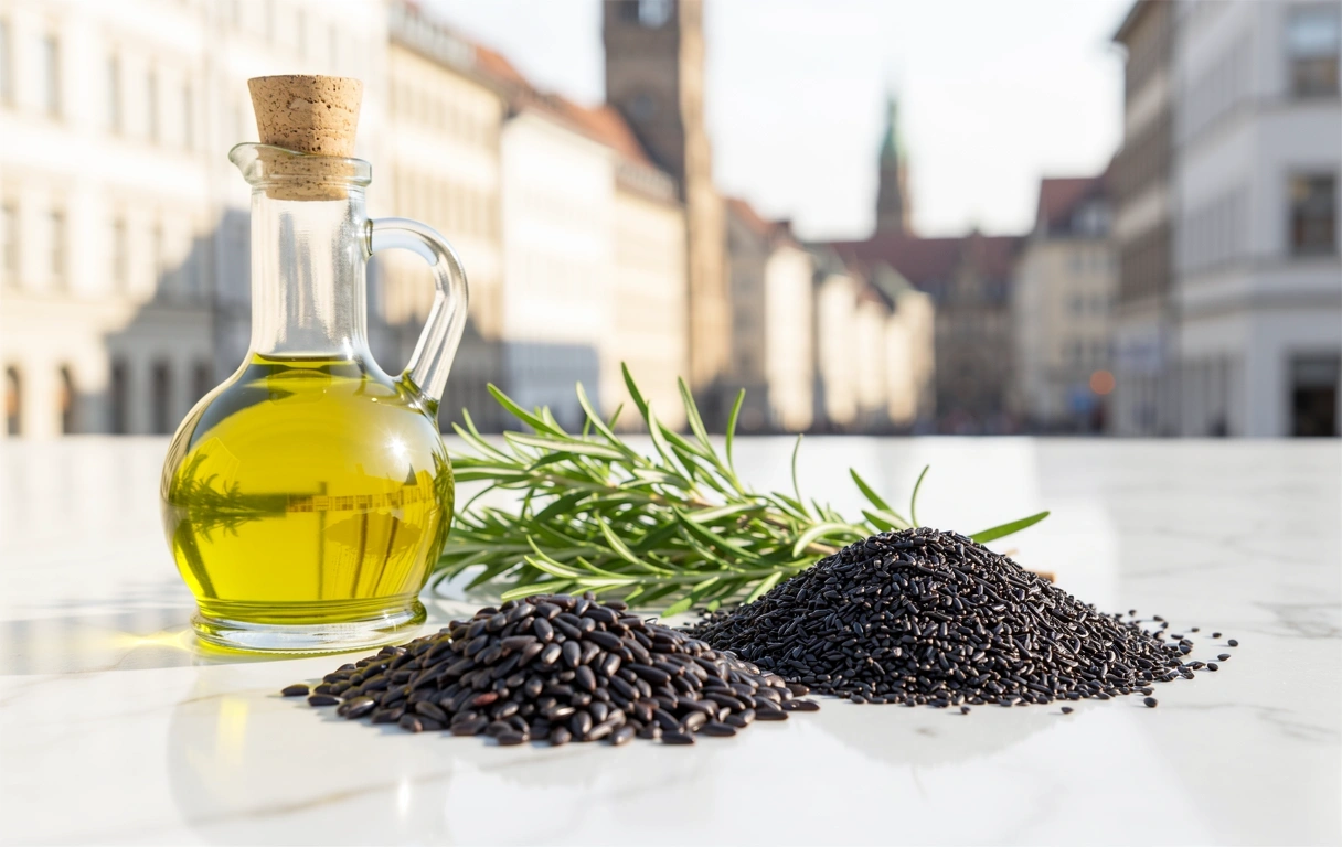 Premium Ernährung Zutaten Fokus